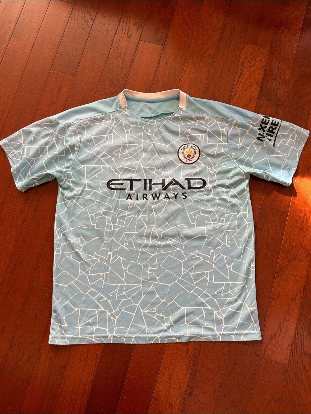 Manchester City 2020/21 Home Soccer Jersey
#16 Rodri Mosaic Etihad — Men's L